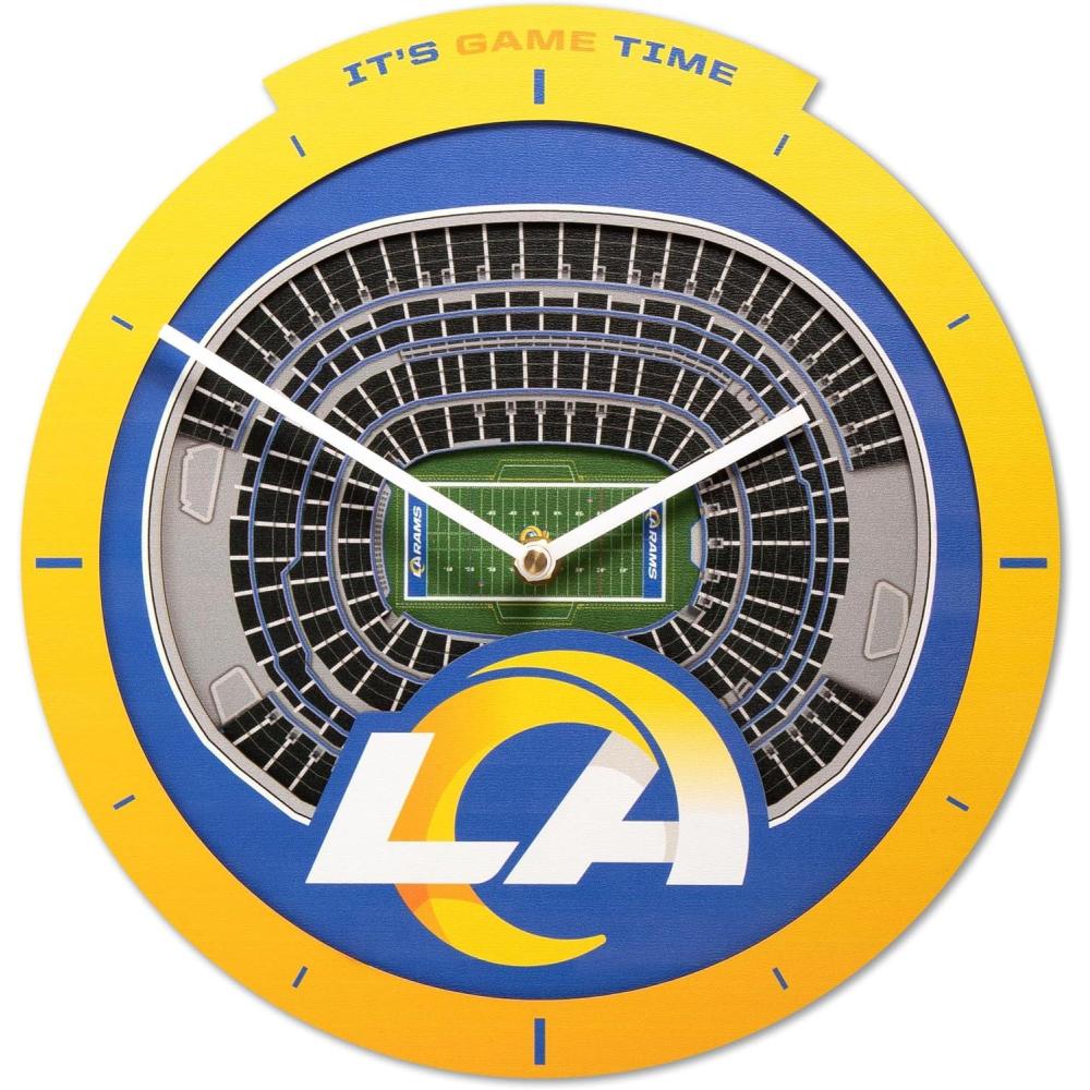 image:imageYouTheFan NFL Atlanta Falcons 3D StadiumView ClockLos Angeles Rams