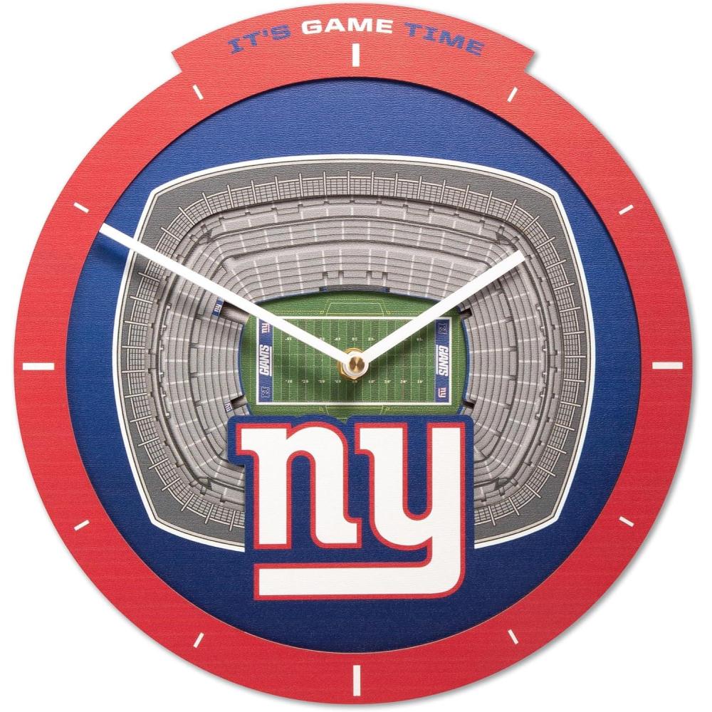 image:imageYouTheFan NFL Atlanta Falcons 3D StadiumView ClockNew York Giants