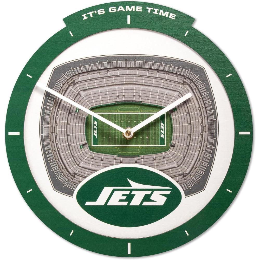 image:imageYouTheFan NFL Atlanta Falcons 3D StadiumView ClockNew York Jets