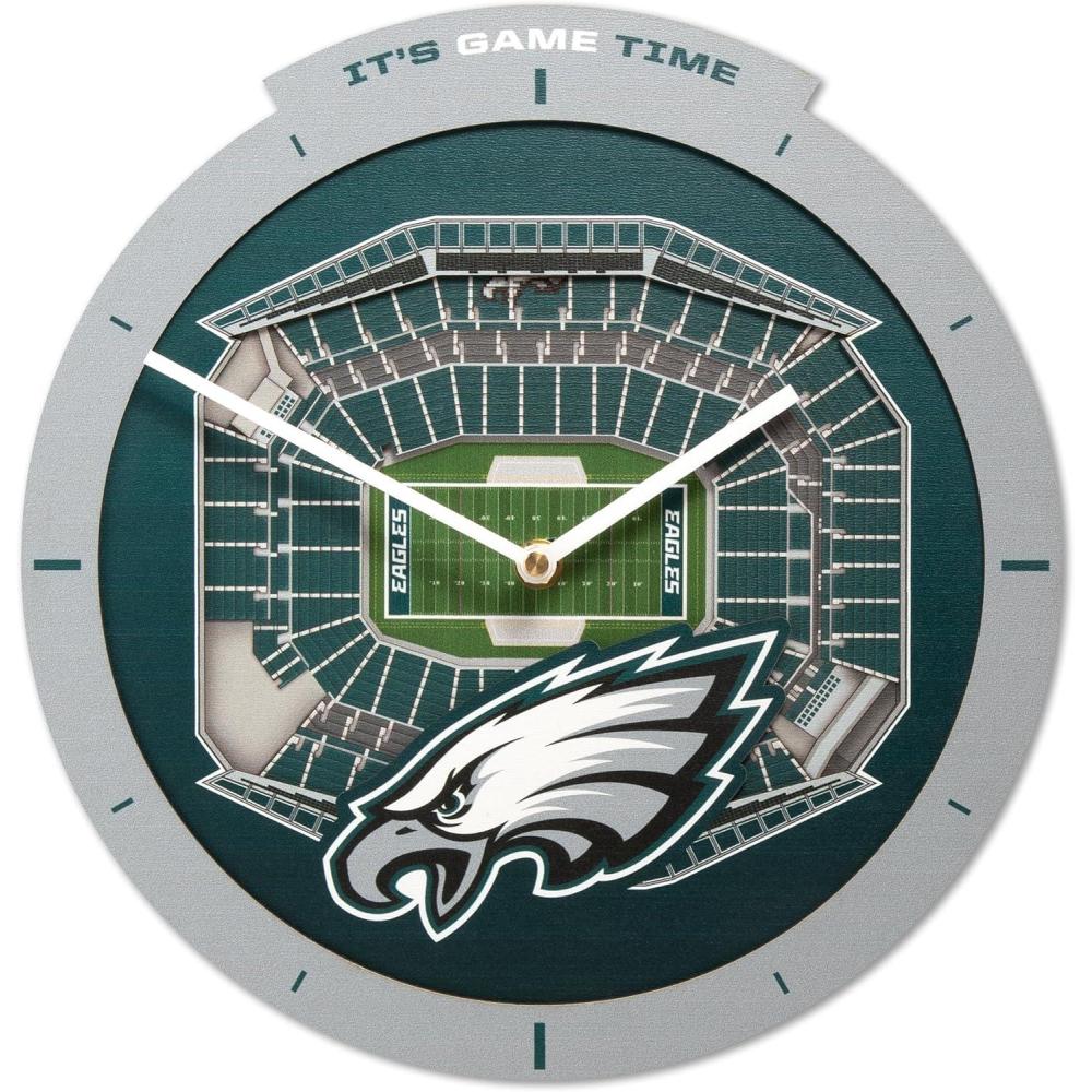 image:imageYouTheFan NFL Atlanta Falcons 3D StadiumView ClockPhiladelphia Eagles