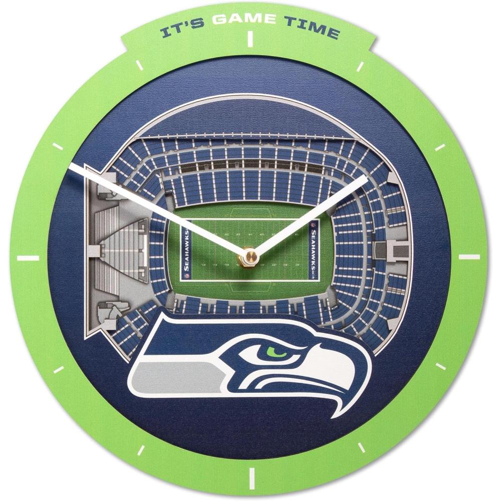 image:imageYouTheFan NFL Atlanta Falcons 3D StadiumView ClockSeattle Seahawks