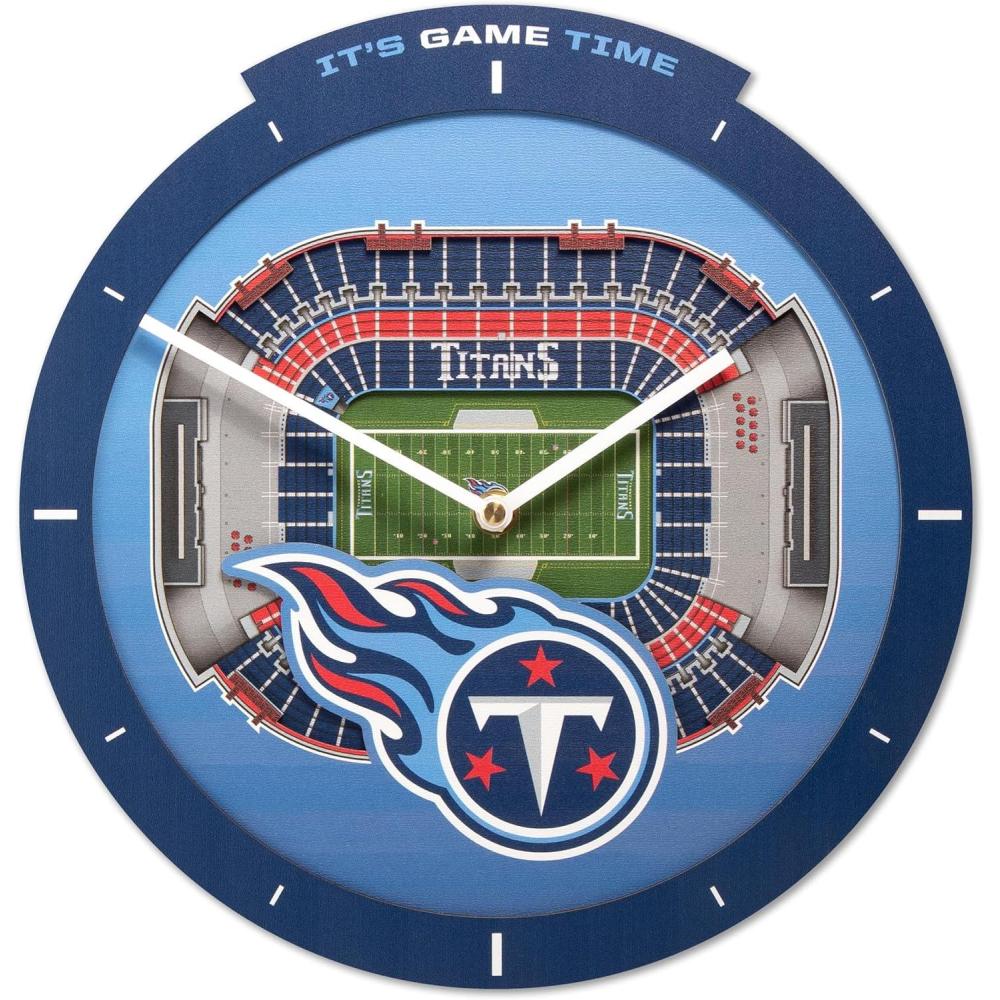 image:imageYouTheFan NFL Atlanta Falcons 3D StadiumView ClockTennessee Titans