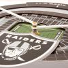 YouTheFan NFL Atlanta Falcons 3D StadiumView Clock(Las Vegas Raiders)
