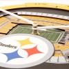 YouTheFan NFL Atlanta Falcons 3D StadiumView Clock(Pittsburgh Steelers)