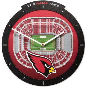 YouTheFan NFL Atlanta Falcons 3D StadiumView Clock(Arizona Cardinals)