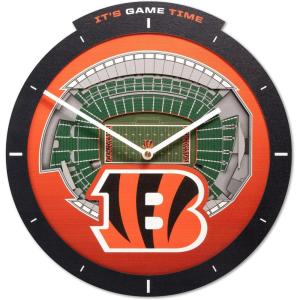 YouTheFan NFL Atlanta Falcons 3D StadiumView Clock(Cincinnati Bengals)