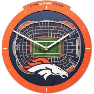 YouTheFan NFL Atlanta Falcons 3D StadiumView Clock(Denver Broncos)