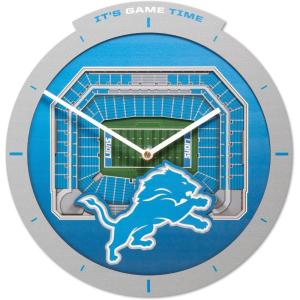 YouTheFan NFL Atlanta Falcons 3D StadiumView Clock(Detroit Lions)