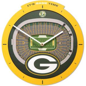 YouTheFan NFL Atlanta Falcons 3D StadiumView Clock(Green Bay Packers)