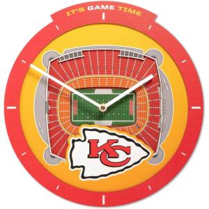YouTheFan NFL Atlanta Falcons 3D StadiumView Clock(Kansas City Chiefs)