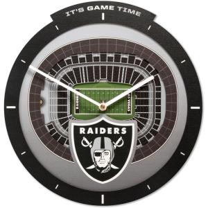 YouTheFan NFL Atlanta Falcons 3D StadiumView Clock(Las Vegas Raiders)