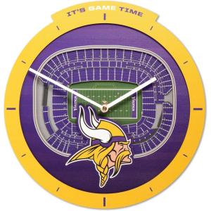 YouTheFan NFL Atlanta Falcons 3D StadiumView Clock(Minnesota Vikings)