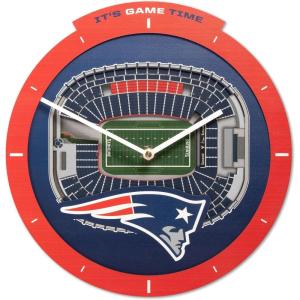 YouTheFan NFL Atlanta Falcons 3D StadiumView Clock(New England Patriots)