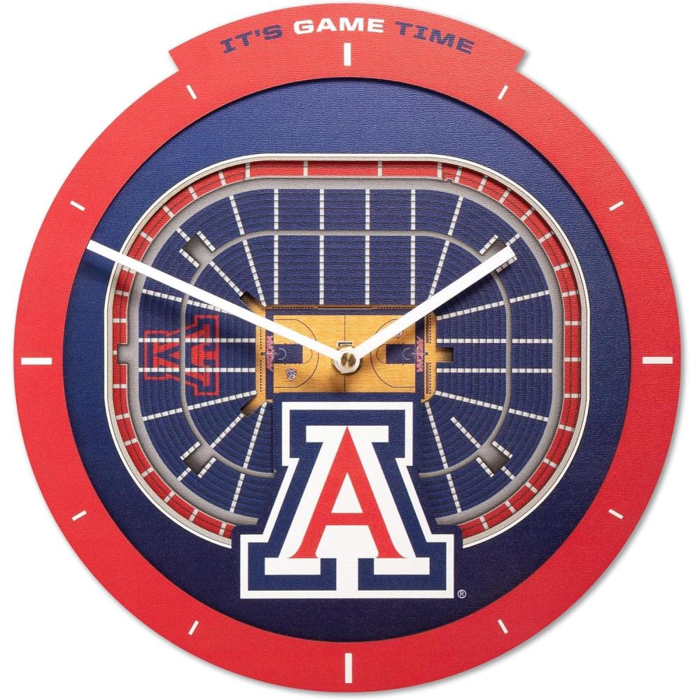 image:imageYouTheFan NCAA Arizona State Sun Devils 3D StadiumView ClockArizona Wildcats