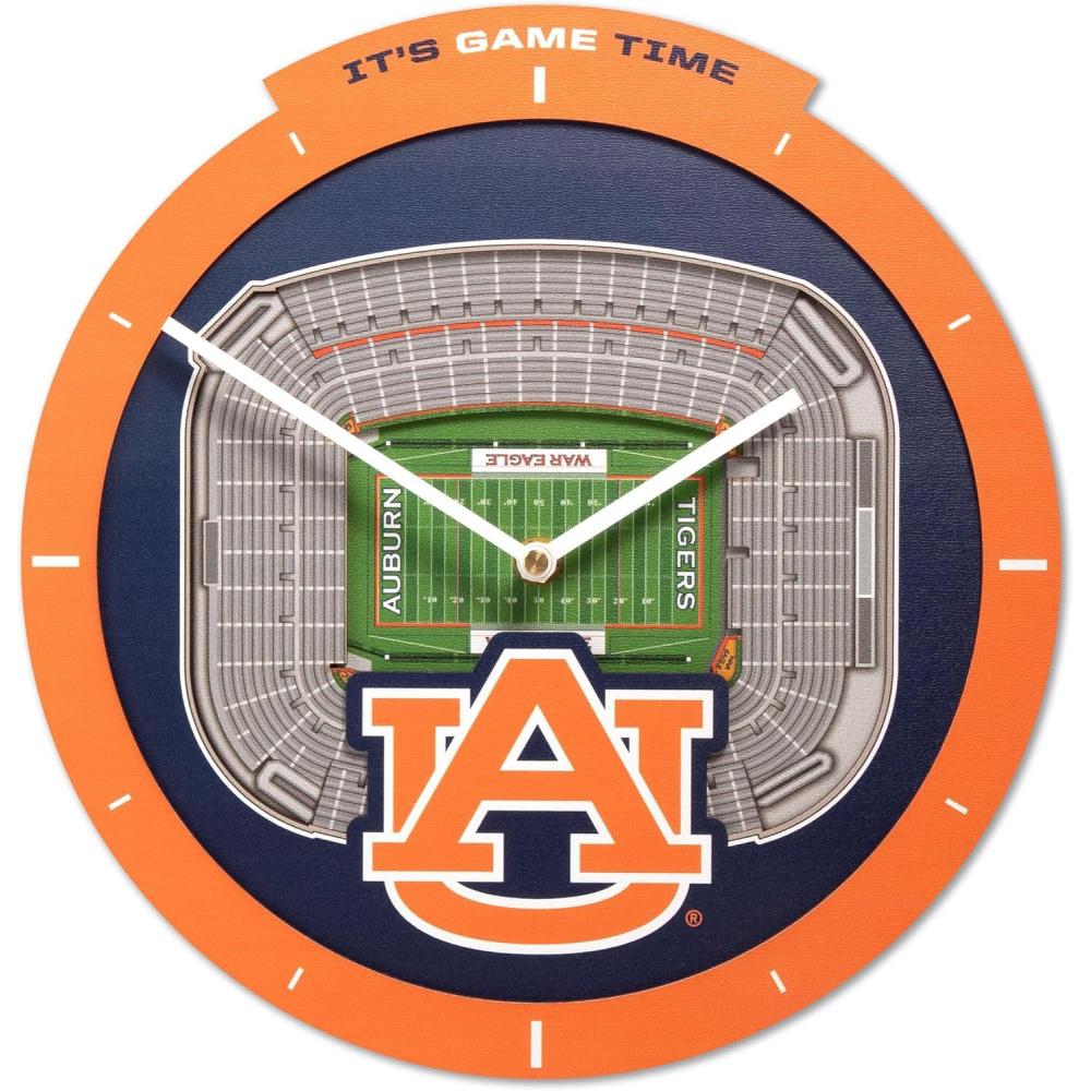 image:imageYouTheFan NCAA Arizona State Sun Devils 3D StadiumView ClockAuburn Tigers