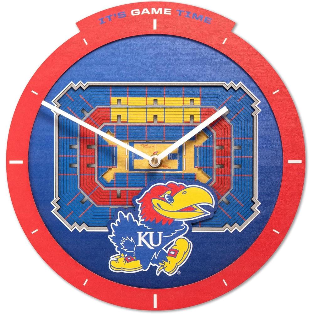 image:imageYouTheFan NCAA Arizona State Sun Devils 3D StadiumView ClockKansas Jayhawks