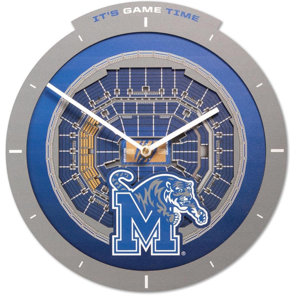image:imageYouTheFan NCAA Arizona State Sun Devils 3D StadiumView ClockMemphis Tigers