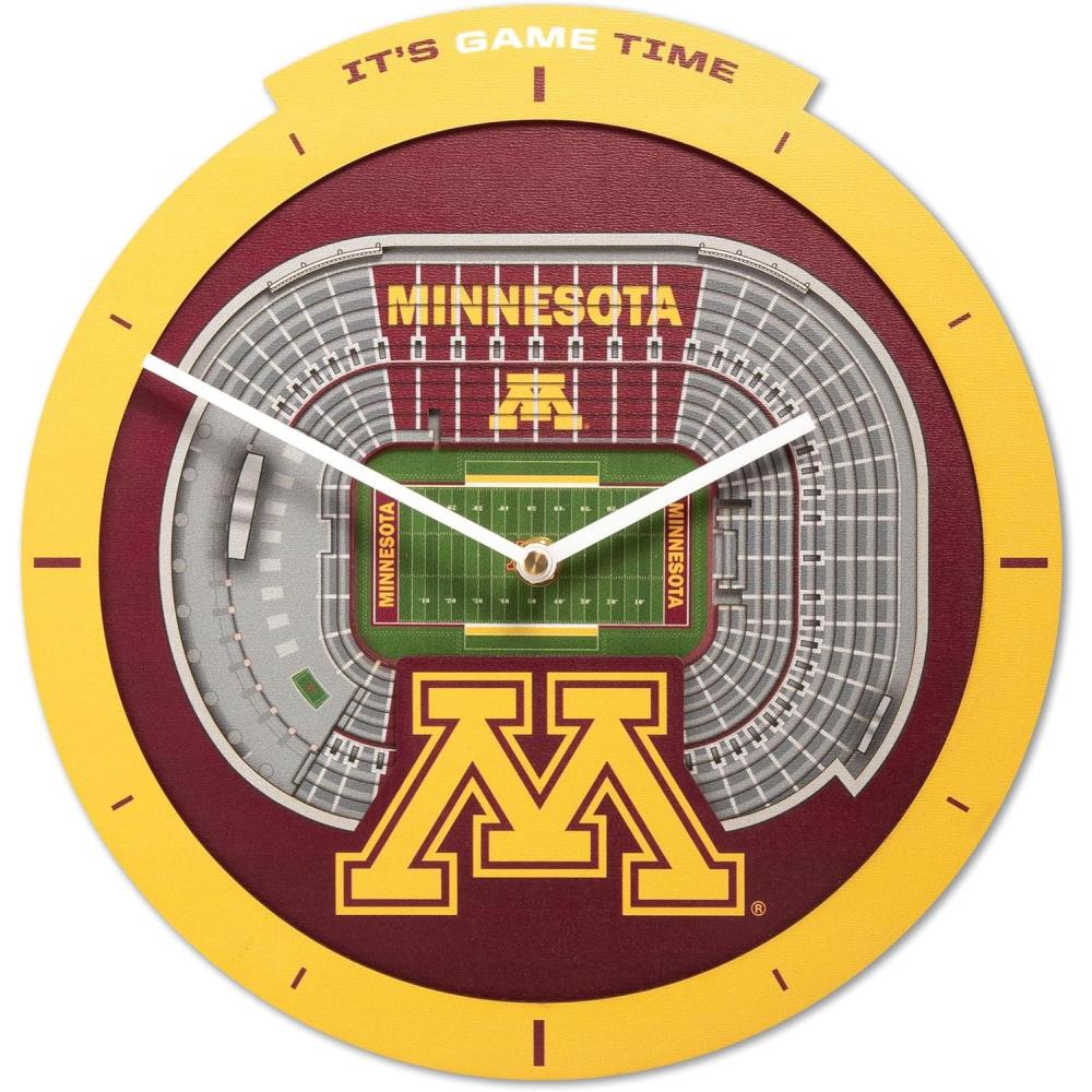image:imageYouTheFan NCAA Arizona State Sun Devils 3D StadiumView ClockMinnesota Golden Gophers