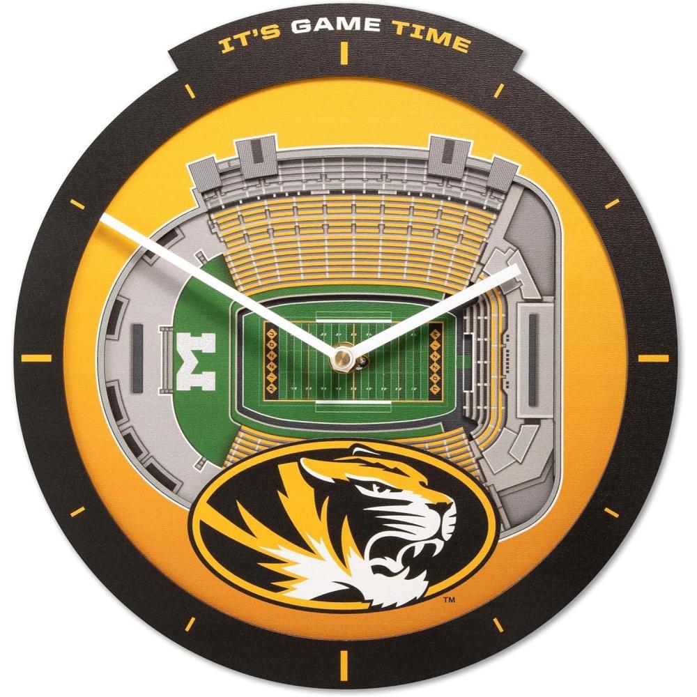 image:imageYouTheFan NCAA Arizona State Sun Devils 3D StadiumView ClockMissouri Tigers