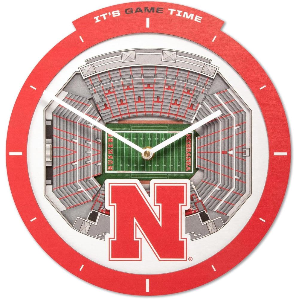 image:imageYouTheFan NCAA Arizona State Sun Devils 3D StadiumView ClockNebraska Cornhuskers