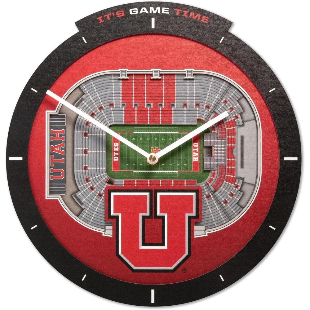 image:imageYouTheFan NCAA Arizona State Sun Devils 3D StadiumView ClockUtah Utes