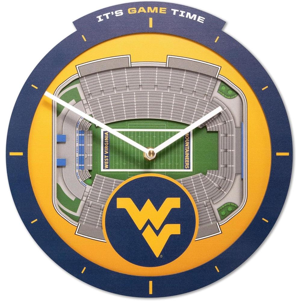 image:imageYouTheFan NCAA Arizona State Sun Devils 3D StadiumView ClockWest Virginia Mountaineers