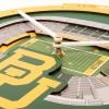 YouTheFan NCAA Arizona State Sun Devils 3D StadiumView Clock(Baylor Bears)