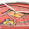 YouTheFan NCAA Arizona State Sun Devils 3D StadiumView Clock(Louisville Cardinals)
