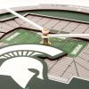 YouTheFan NCAA Arizona State Sun Devils 3D StadiumView Clock(Michigan State Spartans)