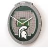 YouTheFan NCAA Arizona State Sun Devils 3D StadiumView Clock(Michigan State Spartans)