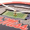 YouTheFan NCAA Arizona State Sun Devils 3D StadiumView Clock(Mississippi Rebels)