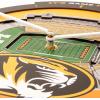 YouTheFan NCAA Arizona State Sun Devils 3D StadiumView Clock(Missouri Tigers)
