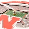 YouTheFan NCAA Arizona State Sun Devils 3D StadiumView Clock(Nebraska Cornhuskers)