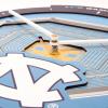 YouTheFan NCAA Arizona State Sun Devils 3D StadiumView Clock(North Carolina Tar Heels)