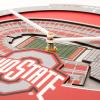 YouTheFan NCAA Arizona State Sun Devils 3D StadiumView Clock(Ohio State Buckeyes)
