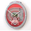 YouTheFan NCAA Arizona State Sun Devils 3D StadiumView Clock(Ohio State Buckeyes)