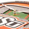 YouTheFan NCAA Arizona State Sun Devils 3D StadiumView Clock(Oklahoma State Cowboys)