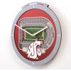 YouTheFan NCAA Arizona State Sun Devils 3D StadiumView Clock(Washington State Cougars)