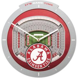 YouTheFan NCAA Arizona State Sun Devils 3D StadiumView Clock(Alabama Crimson Tide)