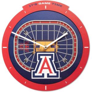 YouTheFan NCAA Arizona State Sun Devils 3D StadiumView Clock(Arizona Wildcats)