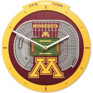 YouTheFan NCAA Arizona State Sun Devils 3D StadiumView Clock(Minnesota Golden Gophers)