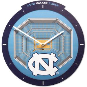 YouTheFan NCAA Arizona State Sun Devils 3D StadiumView Clock(North Carolina Tar Heels)