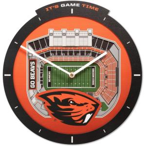 YouTheFan NCAA Arizona State Sun Devils 3D StadiumView Clock(Oregon State Beavers)