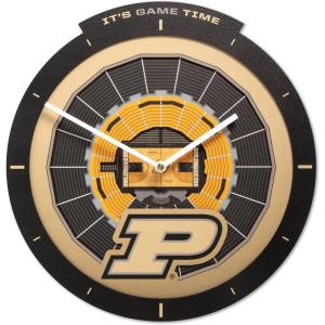 YouTheFan NCAA Arizona State Sun Devils 3D StadiumView Clock(Purdue Boilermakers Bb)
