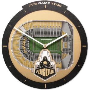 YouTheFan NCAA Arizona State Sun Devils 3D StadiumView Clock(Purdue Boilermakers Fb)