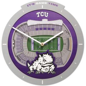 YouTheFan NCAA Arizona State Sun Devils 3D StadiumView Clock(Tcu Horned Frogs)