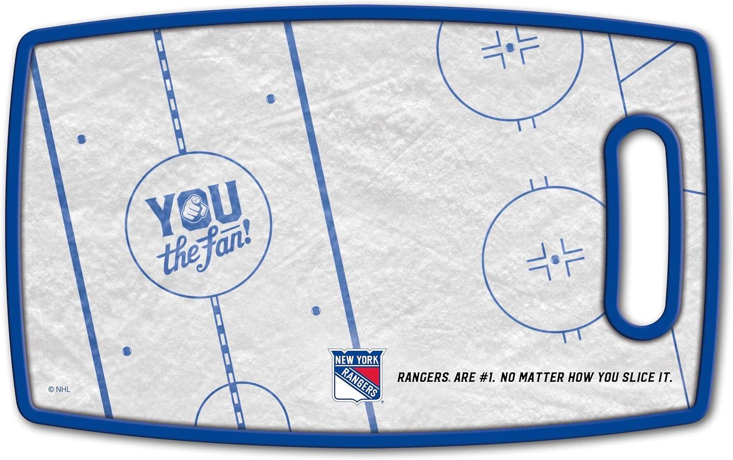 image:imageYouTheFan NHL OfficiallyLicensed Retro Series Cutting Board Reversible Design for Double The Cutting Surface Gentle on Knives Team Message on Both Front and BackNew York Rangers