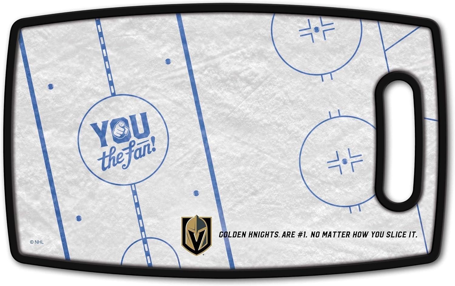 image:imageYouTheFan NHL OfficiallyLicensed Retro Series Cutting Board Reversible Design for Double The Cutting Surface Gentle on Knives Team Message on Both Front and BackVegas Golden Knights