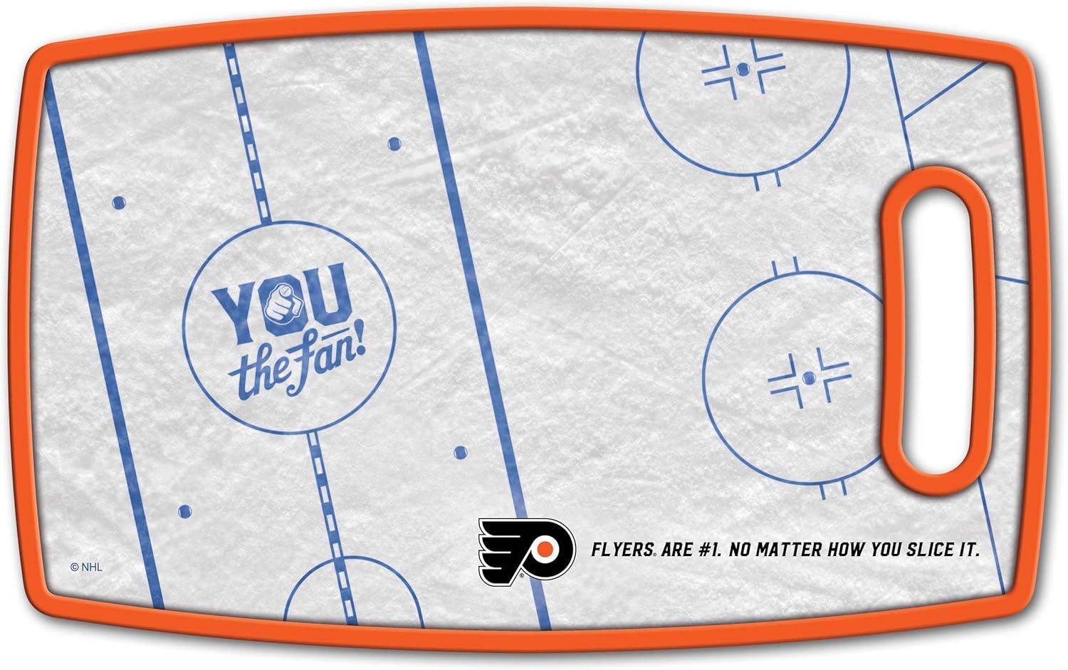 image:imageYouTheFan NHL OfficiallyLicensed Retro Series Cutting Board Reversible Design for Double The Cutting Surface Gentle on Knives Team Message on Both Front and BackPhiladelphia Flyers