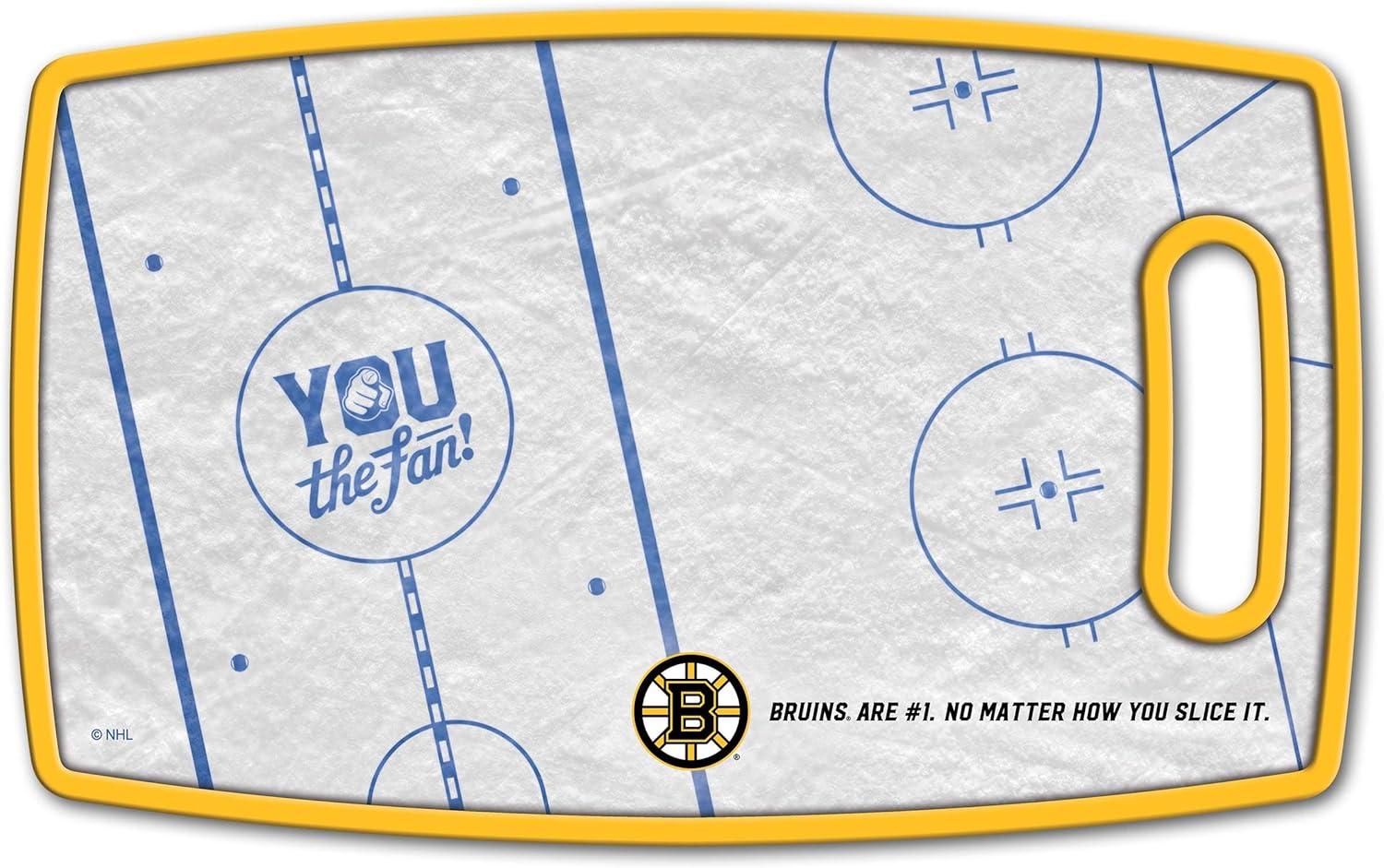 image:imageYouTheFan NHL OfficiallyLicensed Retro Series Cutting Board Reversible Design for Double The Cutting Surface Gentle on Knives Team Message on Both Front and BackBoston Bruins